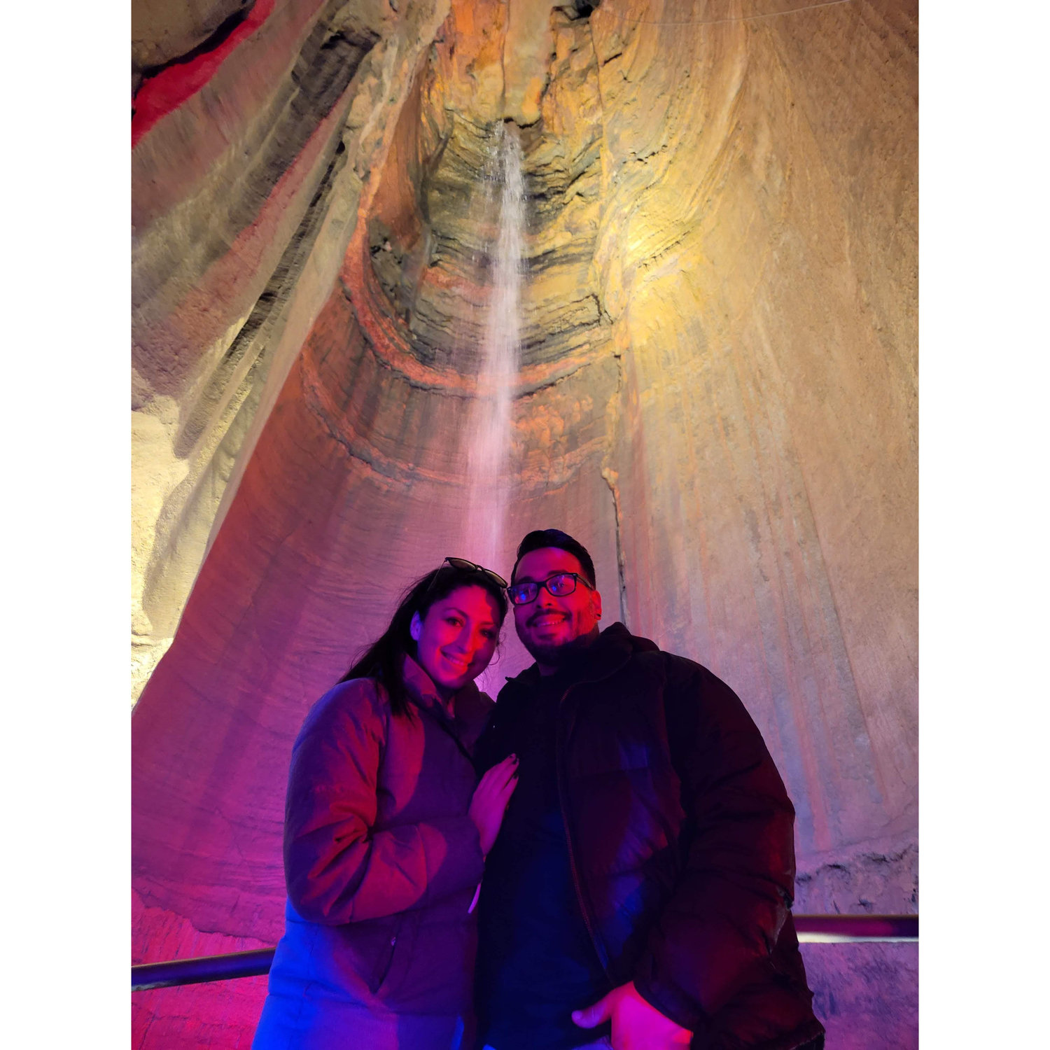 Visiting Ruby Falls in Chattanooga Tennessee with Caroline's Dad 2020