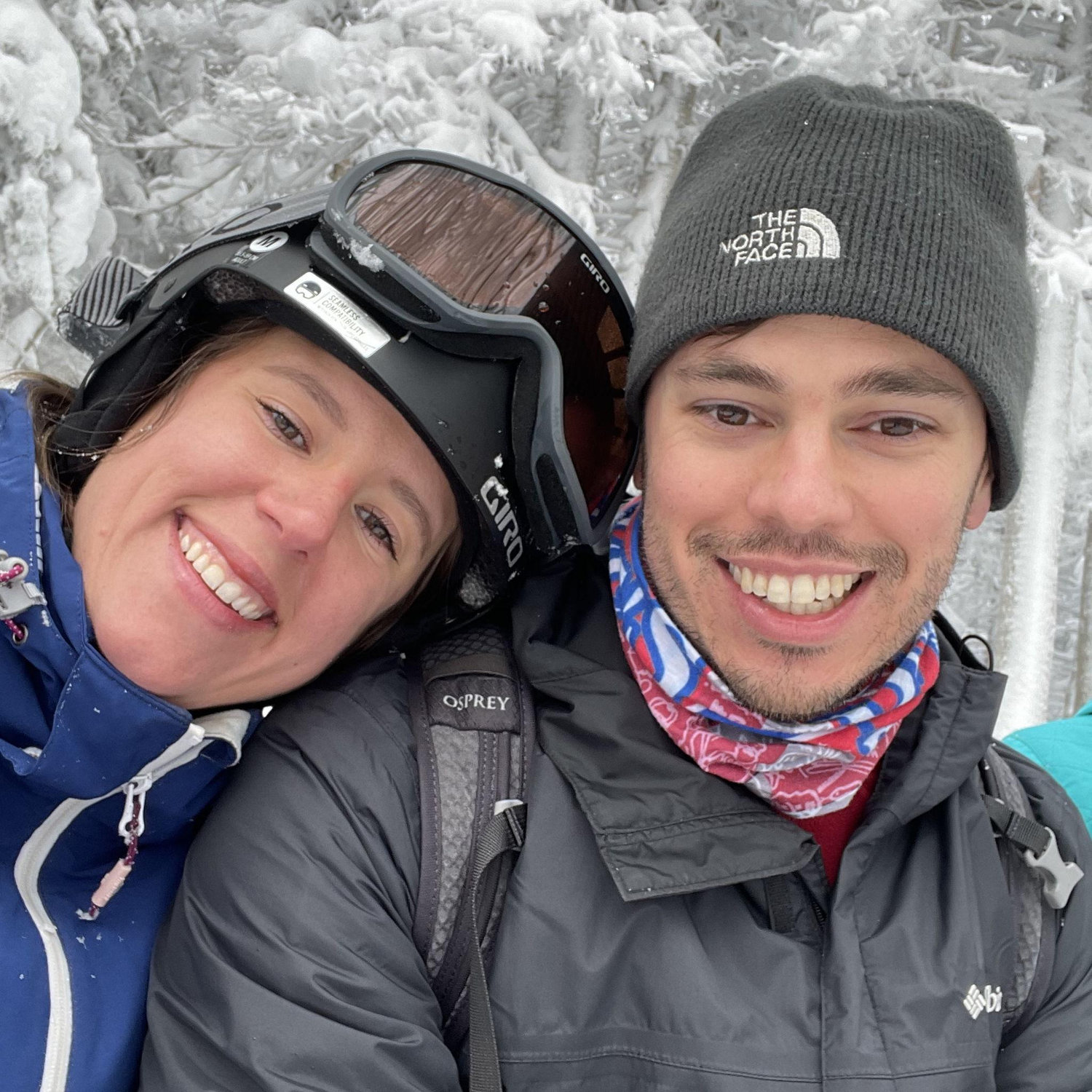 First time on the mountain together at Stratton!