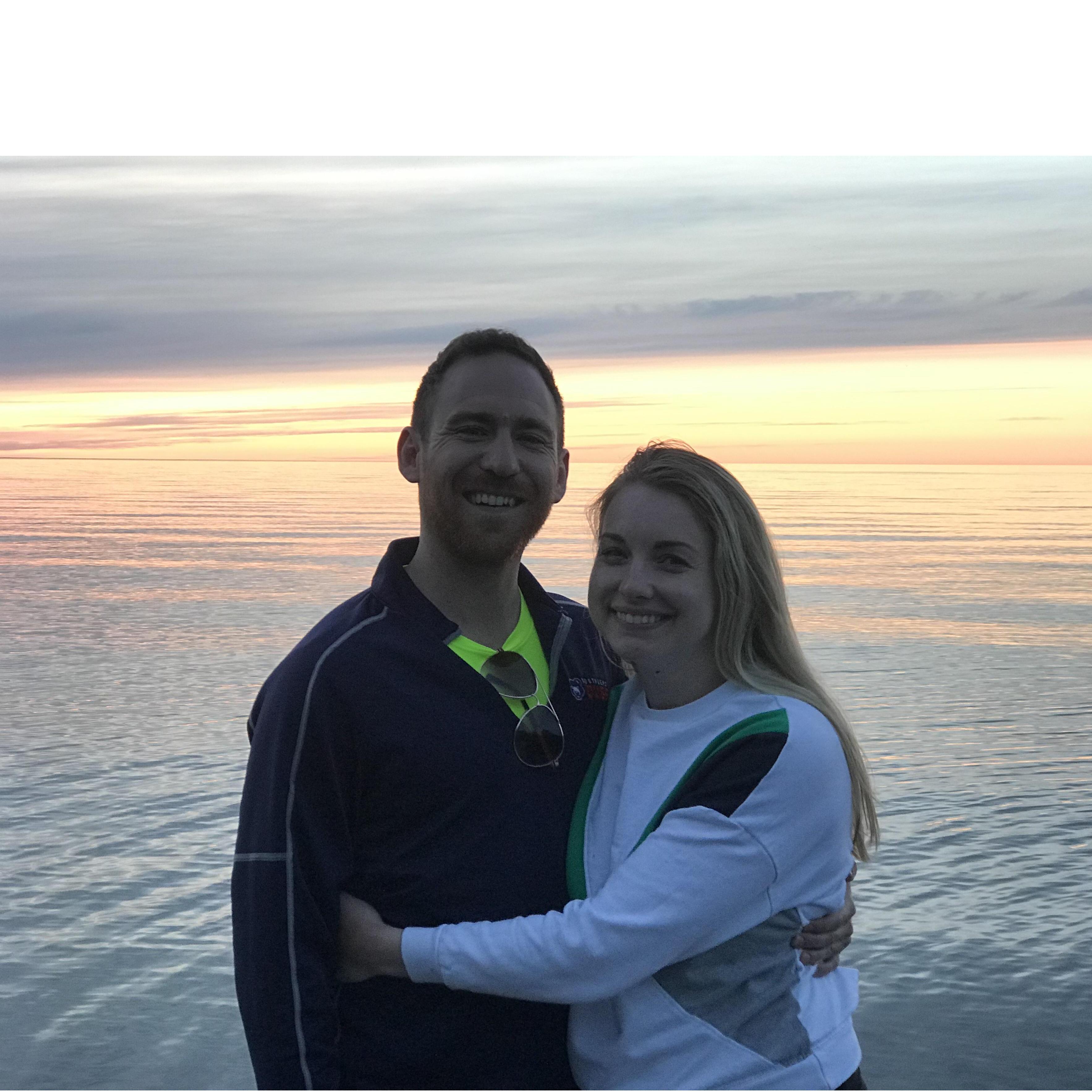 Sunsets in Door County at The Simpson lakehouse are hard to beat