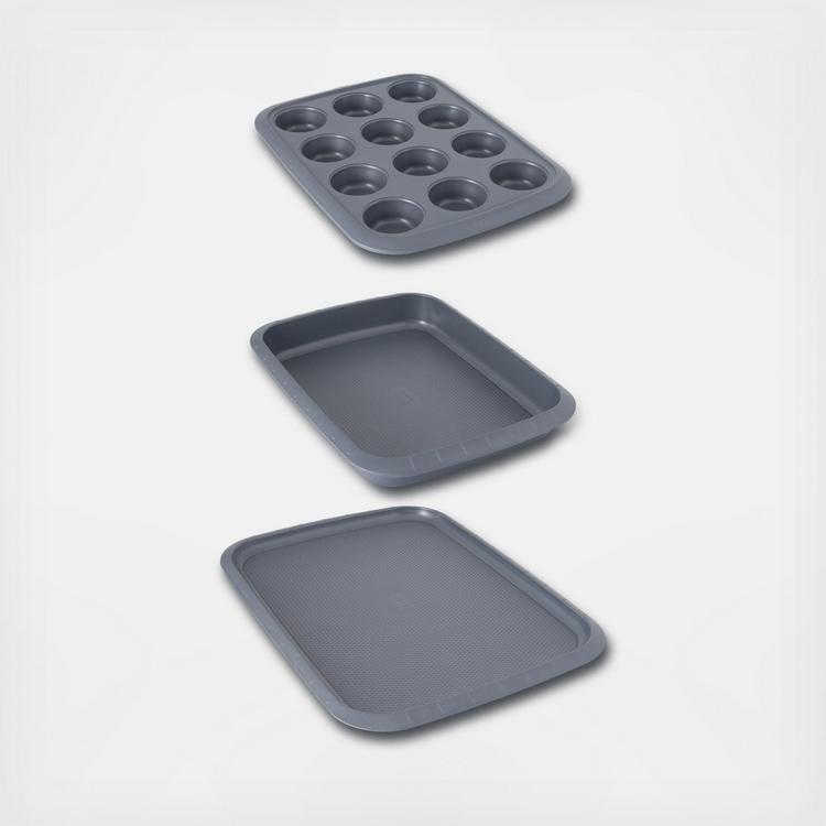  Nonstick Baking Sheet Tray Set of 3 - These Cookie