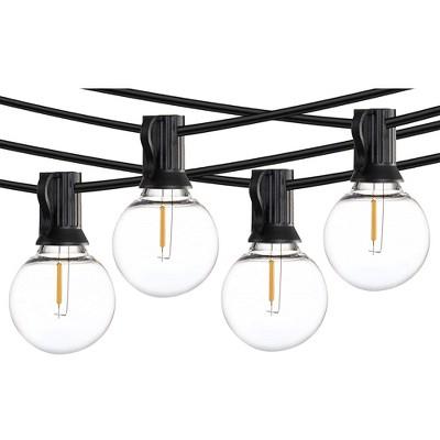 Banord LED 27 Foot 13W Heavy Duty Outdoor Smart String Lights, 13 Shatterproof Bulbs for Patio, Garden, or Retreat Space, Black Strings