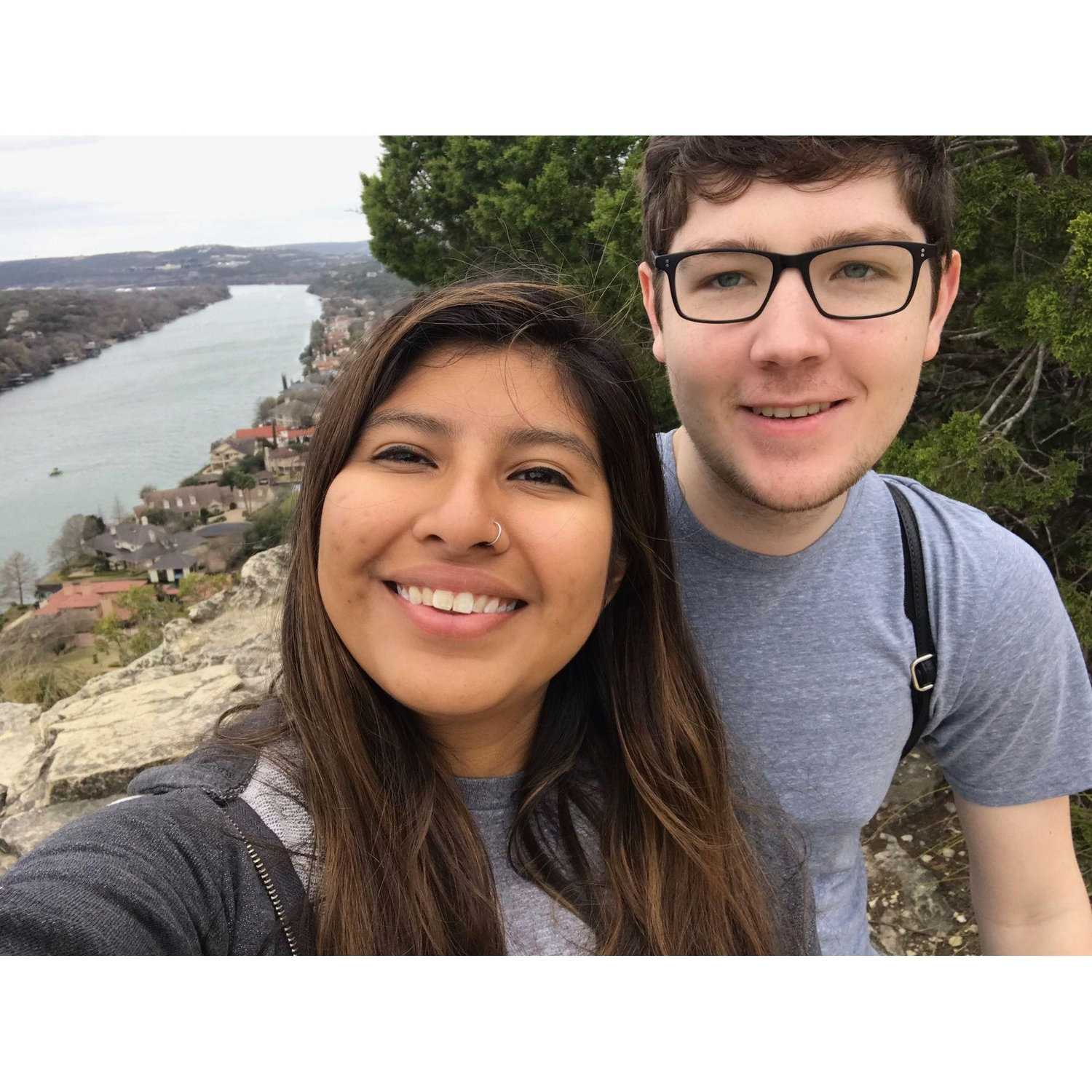 Visiting Mt Bonnell in Austin, TX