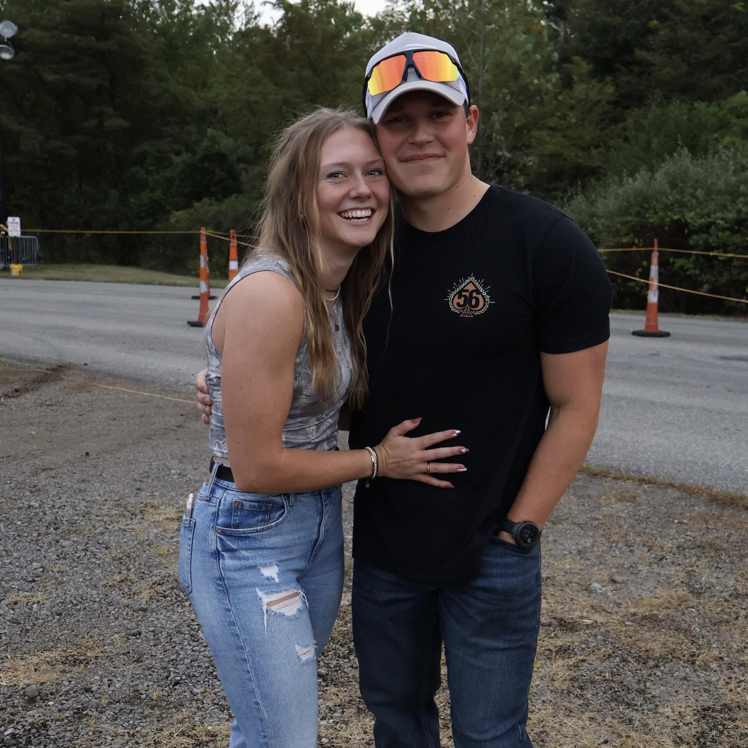 First concert as fiancés !