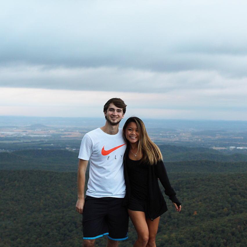 Anniversary hike at Humpback Rock in Charlottesville!