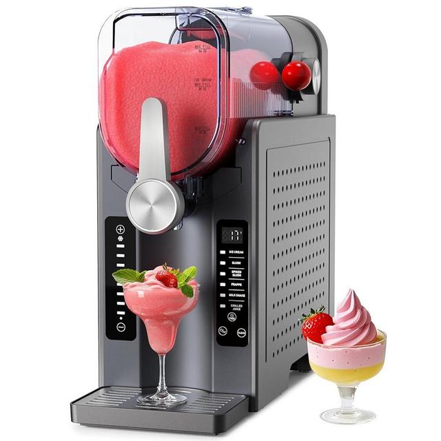 Slushie Machine - Professional Frozen Drink Maker No Ice Needed- 70 oz Slushy Machine for Home with LED Display - One-Touch Reservation & 6 Pre-set Programs for Frozen Margaritas, Frappés & Ice Cream