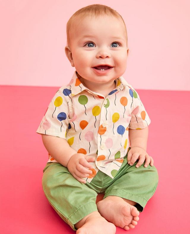 Baby Poplin Button Up Shirt