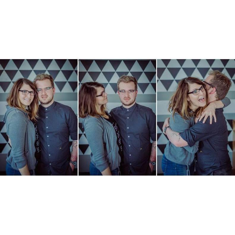 2 year anniversary in 2016 at Donkey Taqueria, first date place. Adrian Butler snapped these pics for us!