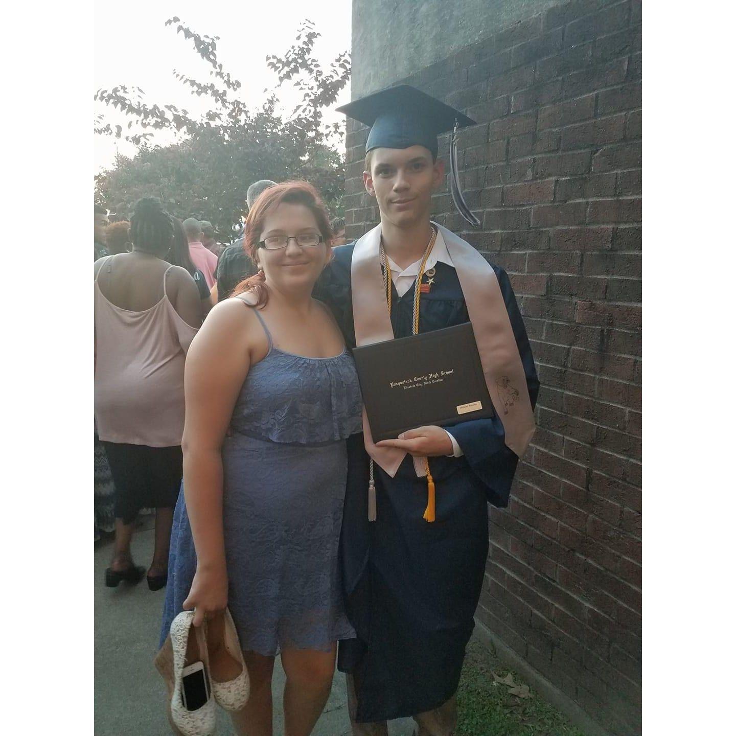 His graduation