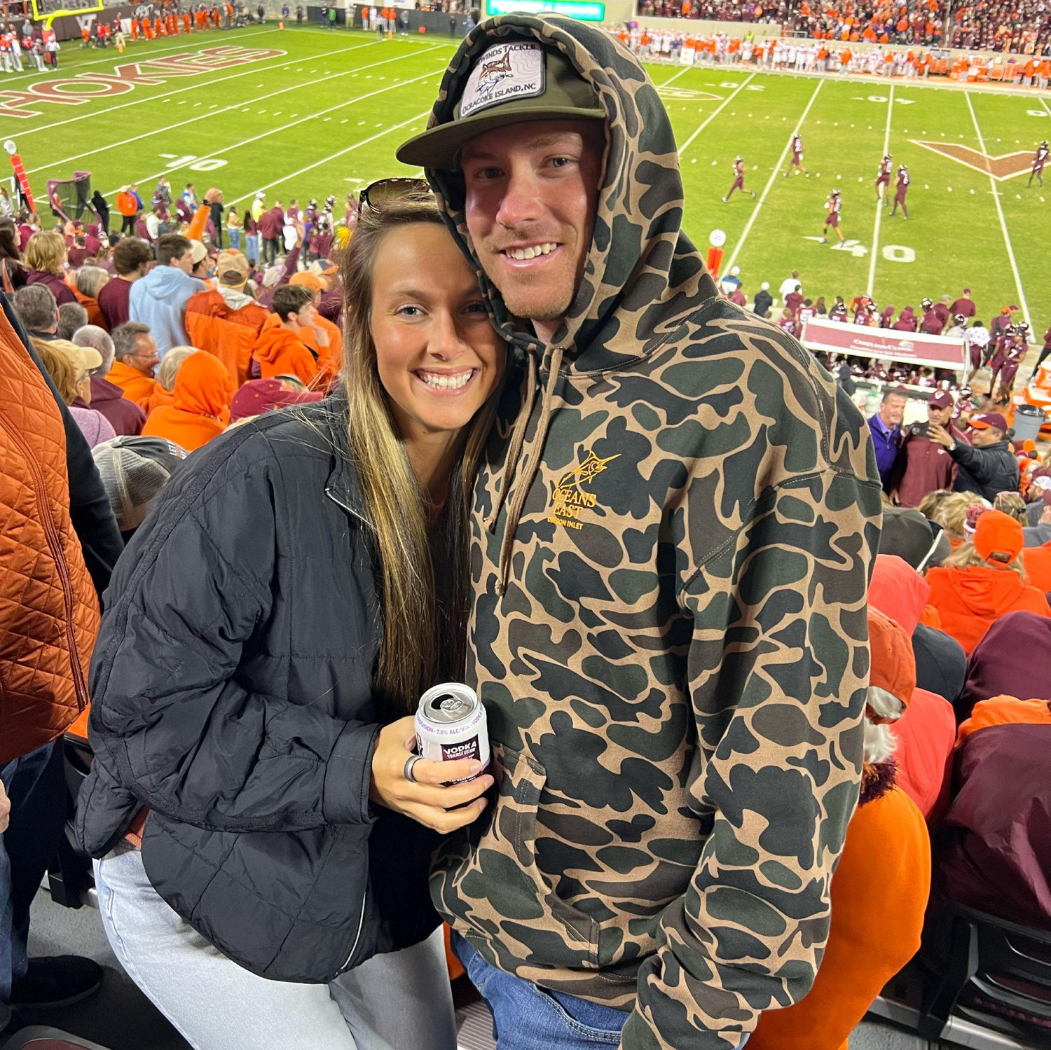 Surprised I was actually able to get him to a game other than ECU