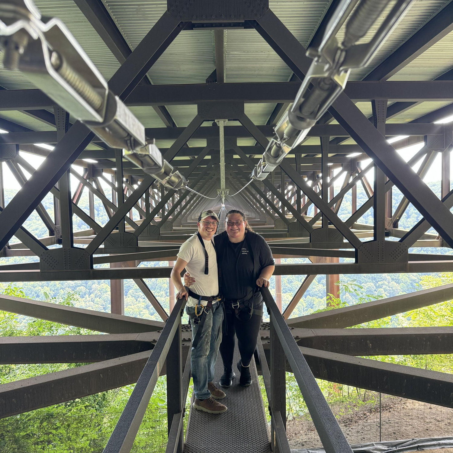 Trying out something new! For Andrew's birthday, we walked under the New River Gorge National Park bridge!!