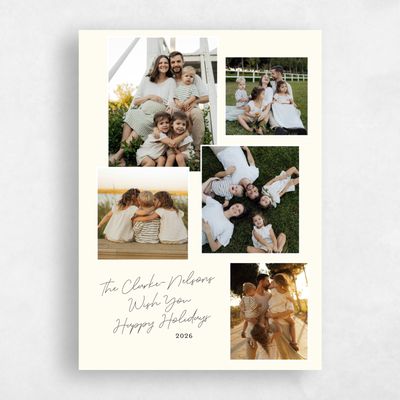 Light Butter, Yellow Holiday Card - Hutton