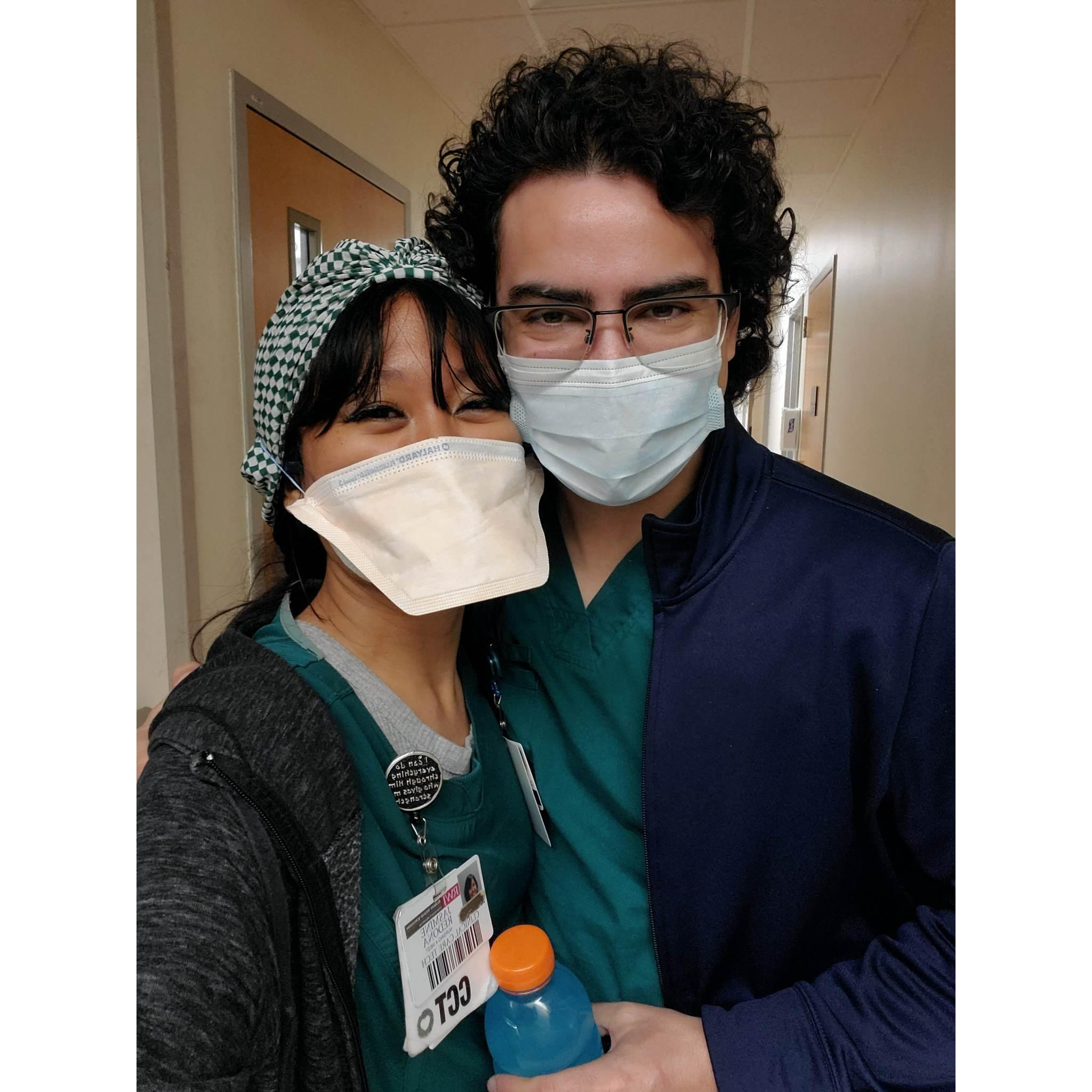 Hospital crew