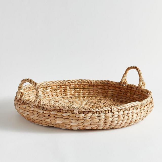 Twisted Seagrass Tray, Round, Natural