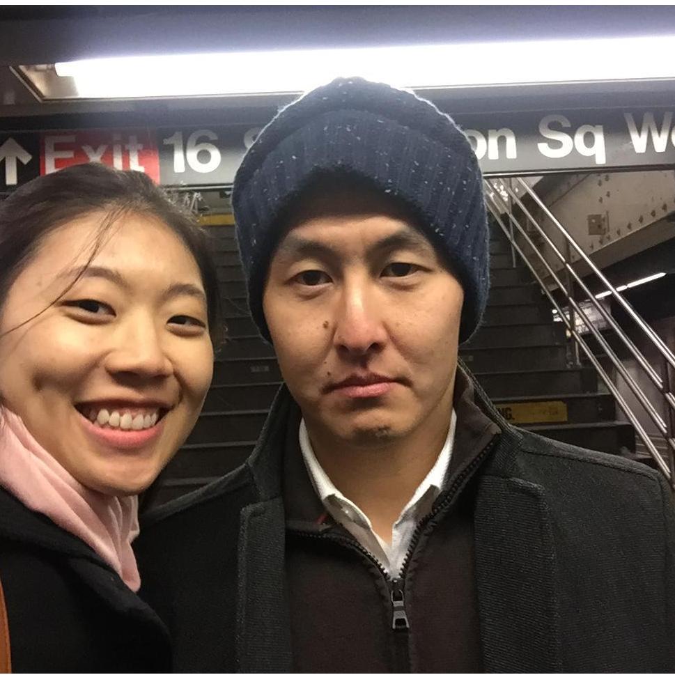 The year Jon moved to SF, he was not happy to be back in NYC's cold, dirty subways, but Joanne was glad he visited during their 6 months of long distance.