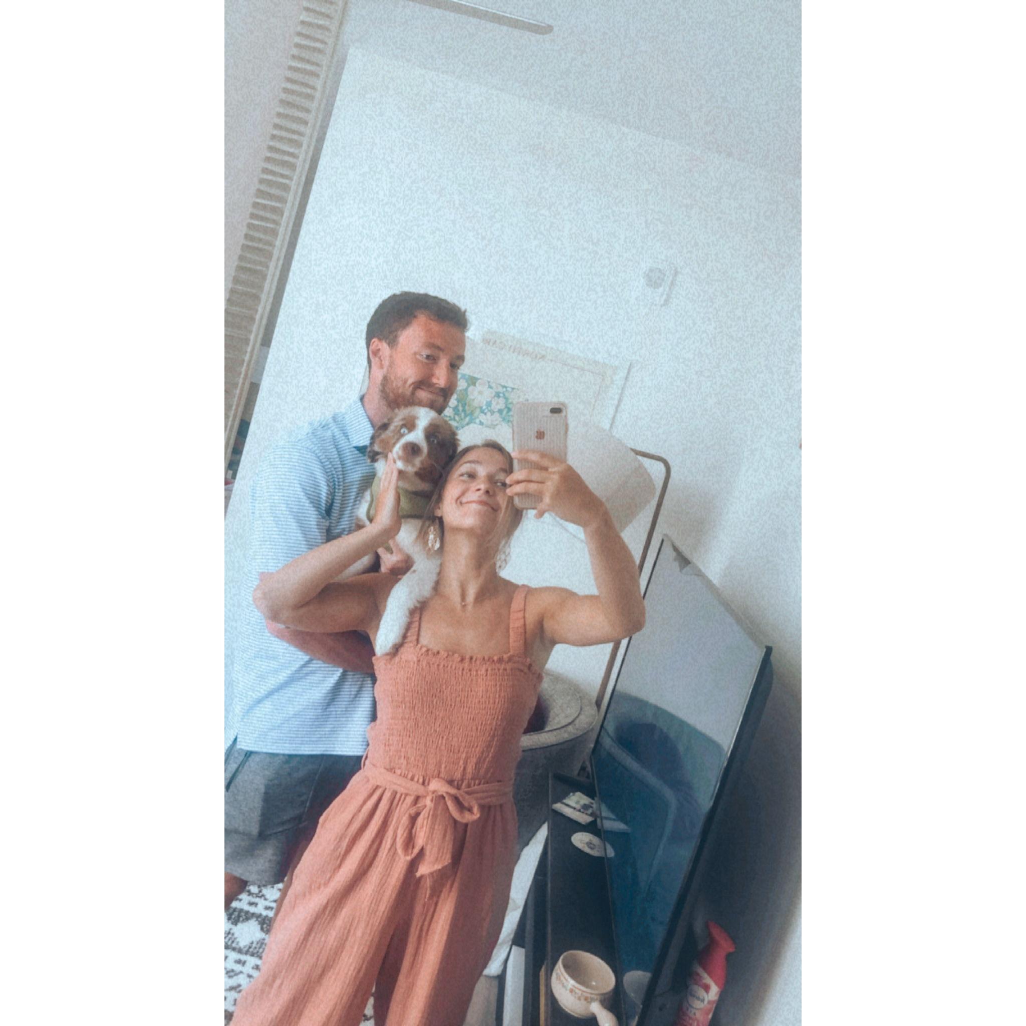 ~Family portrait~ on one of Ken's weekend visits to Raleigh.