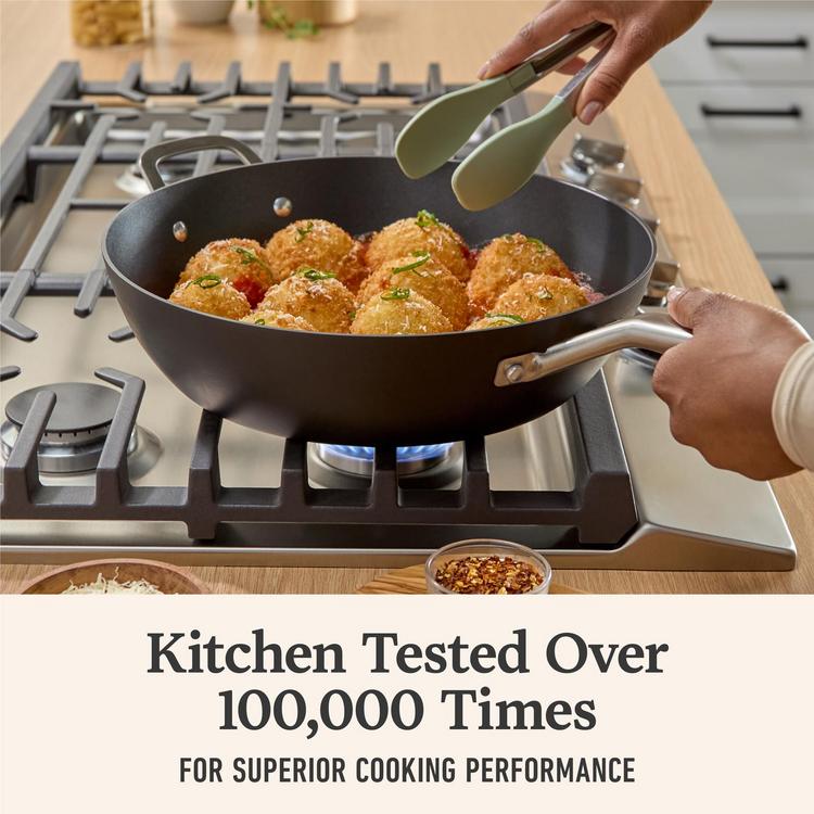 Calphalon, Hard-Anodized Nonstick Jumbo Fry Pan with Lid | Zola