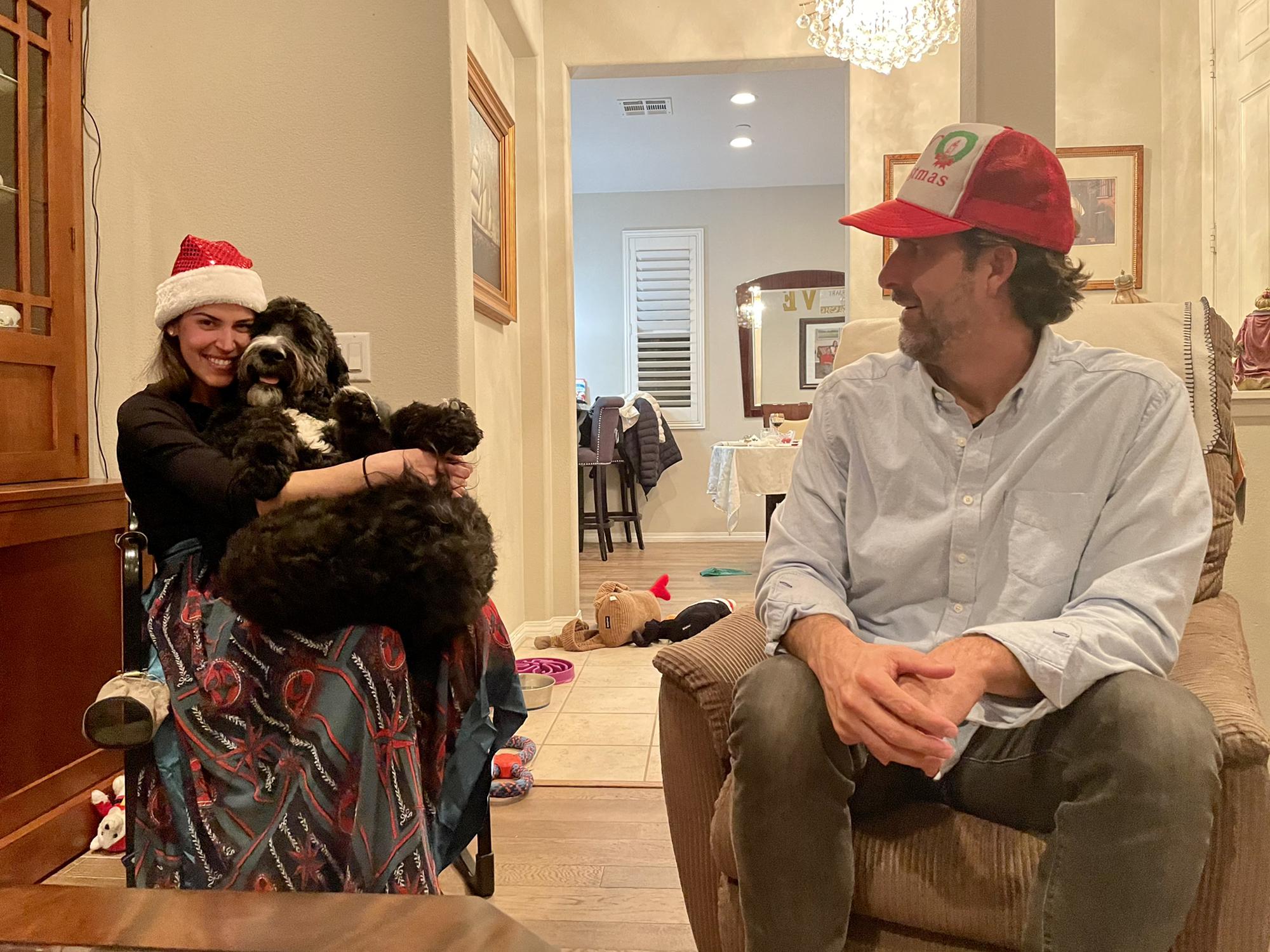 Enzo, our lap dog