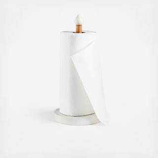 Fern White Ceramic Paper Towel Holder