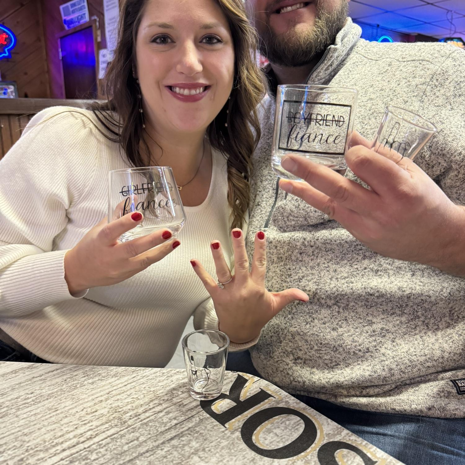 The only photo we got of just us two at our Engagement Party! ❤️