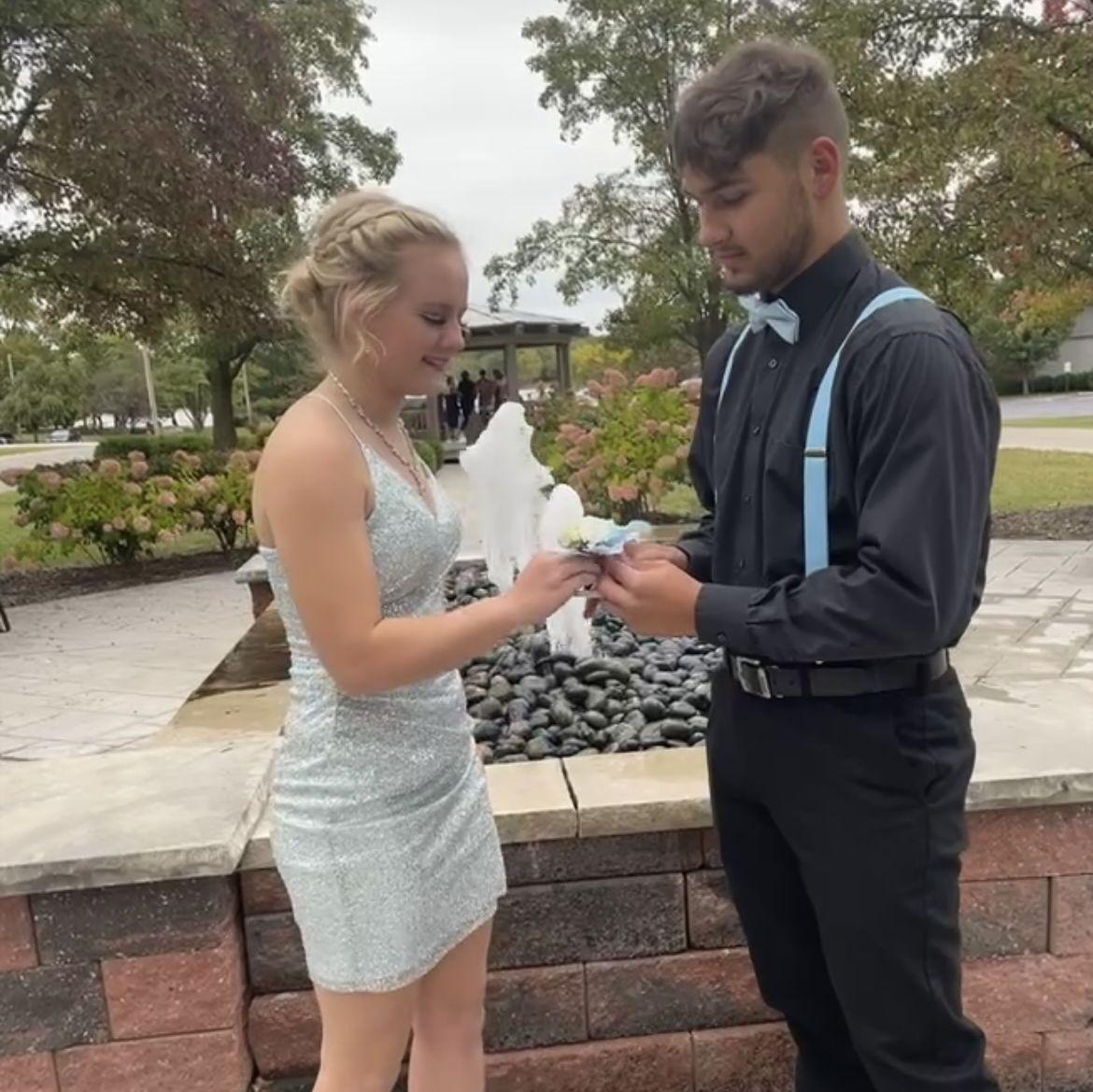Our first homecoming together/ first dance