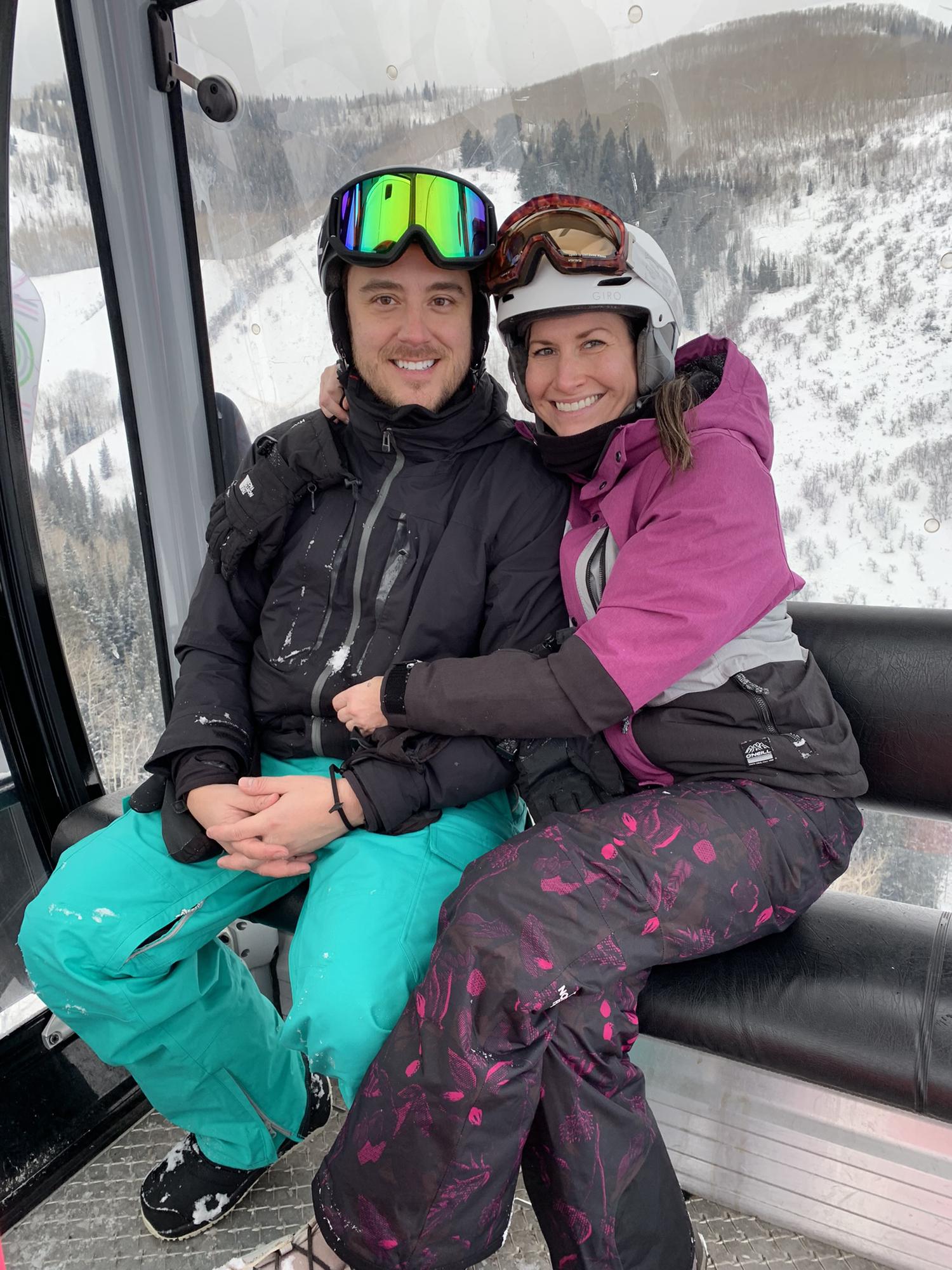 Snowboarding in Park City, UT