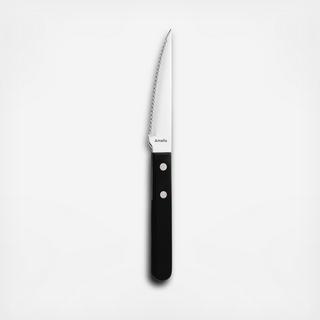 Black Steak Knife, Set of 6