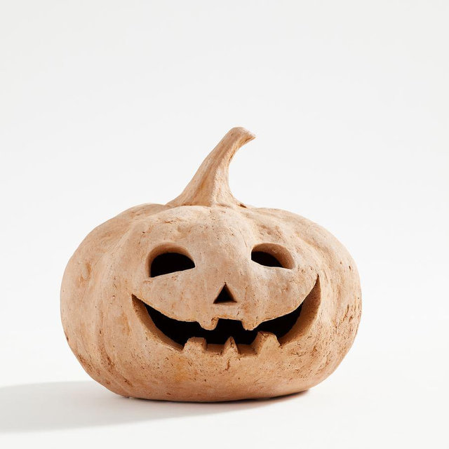 Terra Cotta Jack-O-Lanterns, Medium