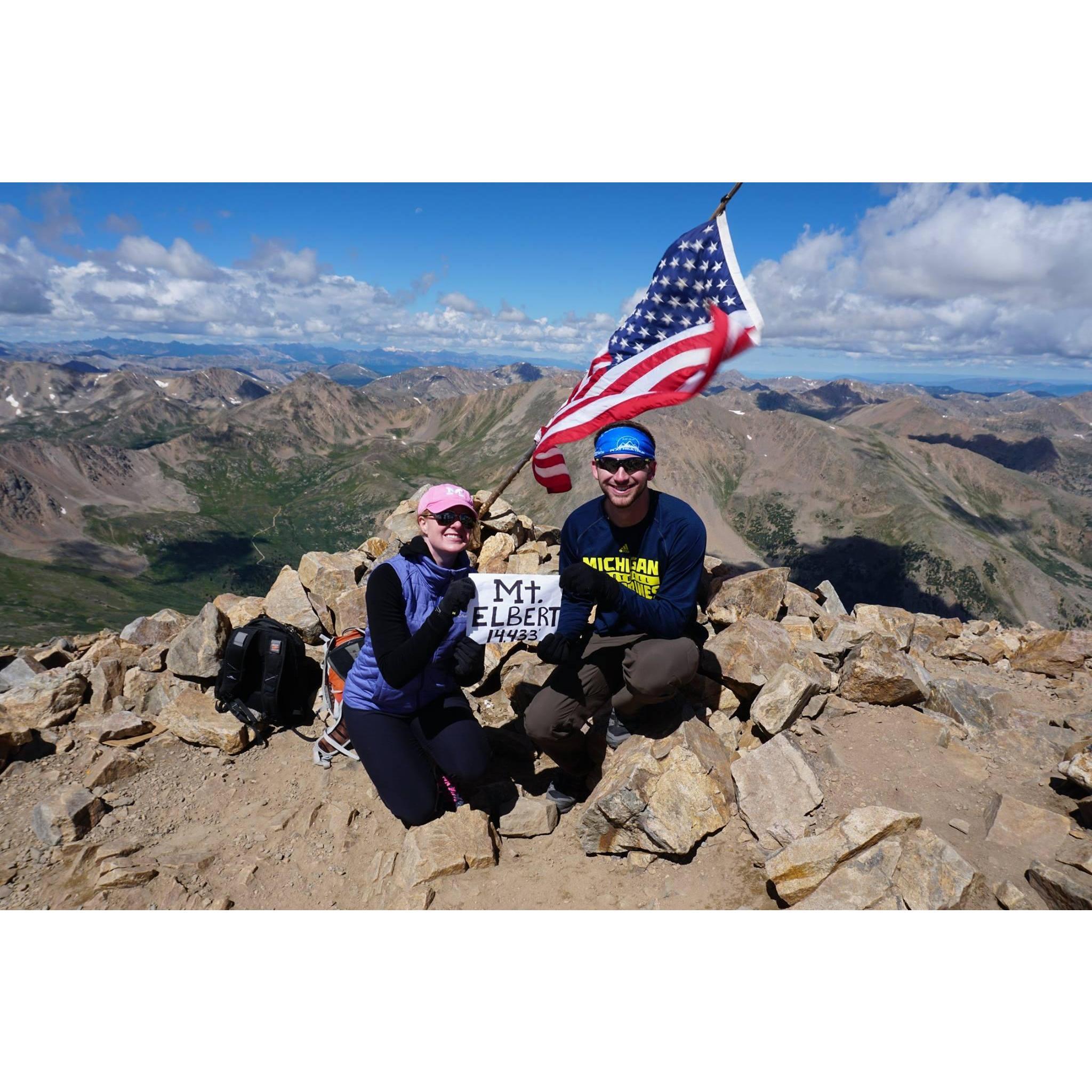 Mt. Elbert - tallest peak in continental US 2017