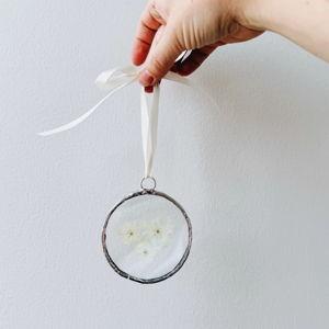 Custom Pressed Flower Ornament