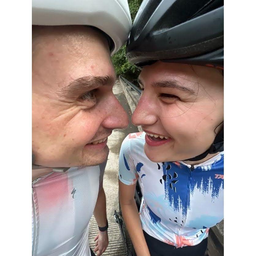 Unfortunately, most of photos of us are goofy in some way (like us). Atl, late 2023 before we moved to Florida together for Will's last year of school.