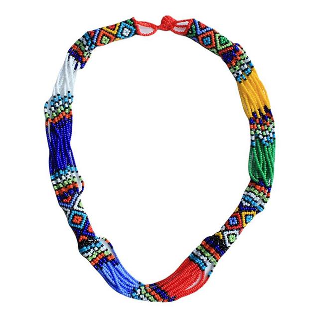 Ndlovu Zulu Necklace | by Woza Moya (Come Spirit of Change) | Handmade by The Hillcrest AIDS Centre Trust Crafters in South Africa