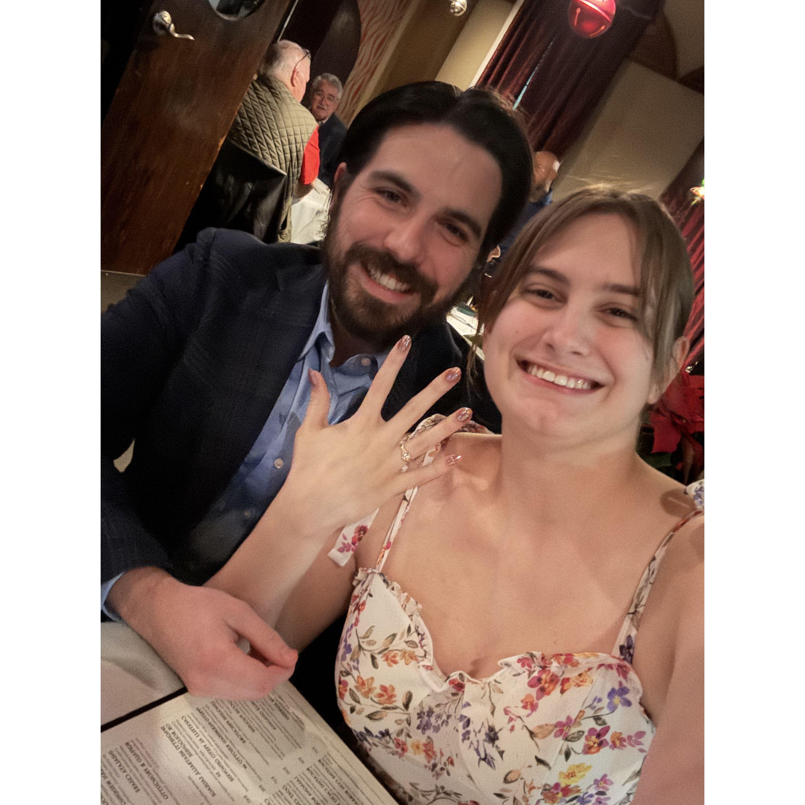 The night we got engaged