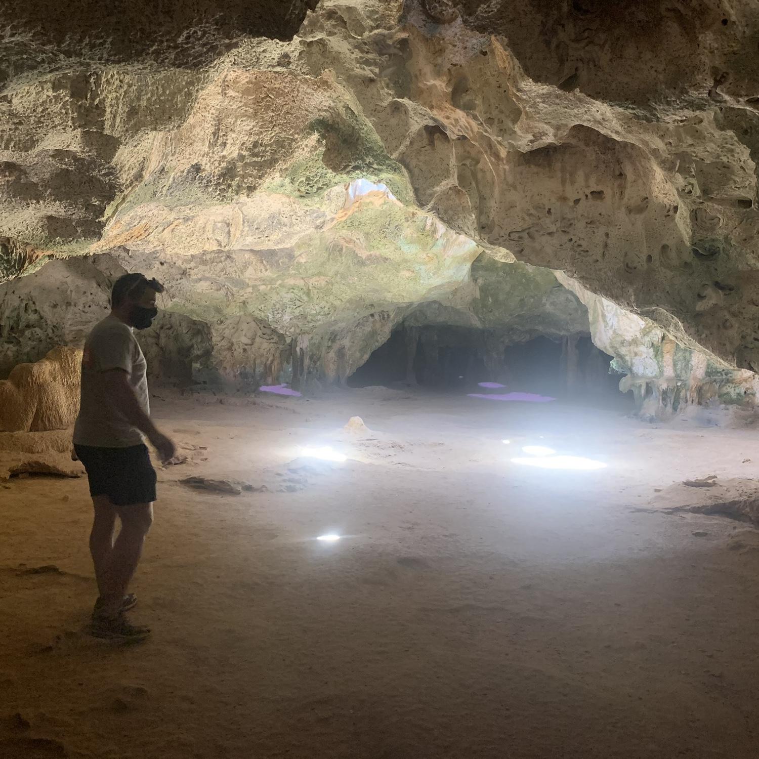Exploring caves in Aruba!