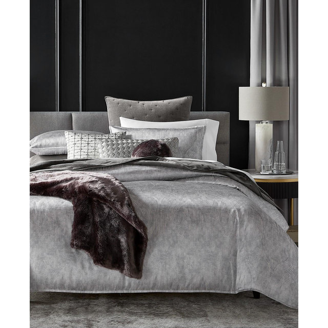 Hotel Collection Linear Ogee 3-Pc. Comforter Set, King, Exclusively at Macy’s