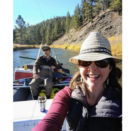 Jeff took Ann on her first Smith River trip with their new raft (2018)