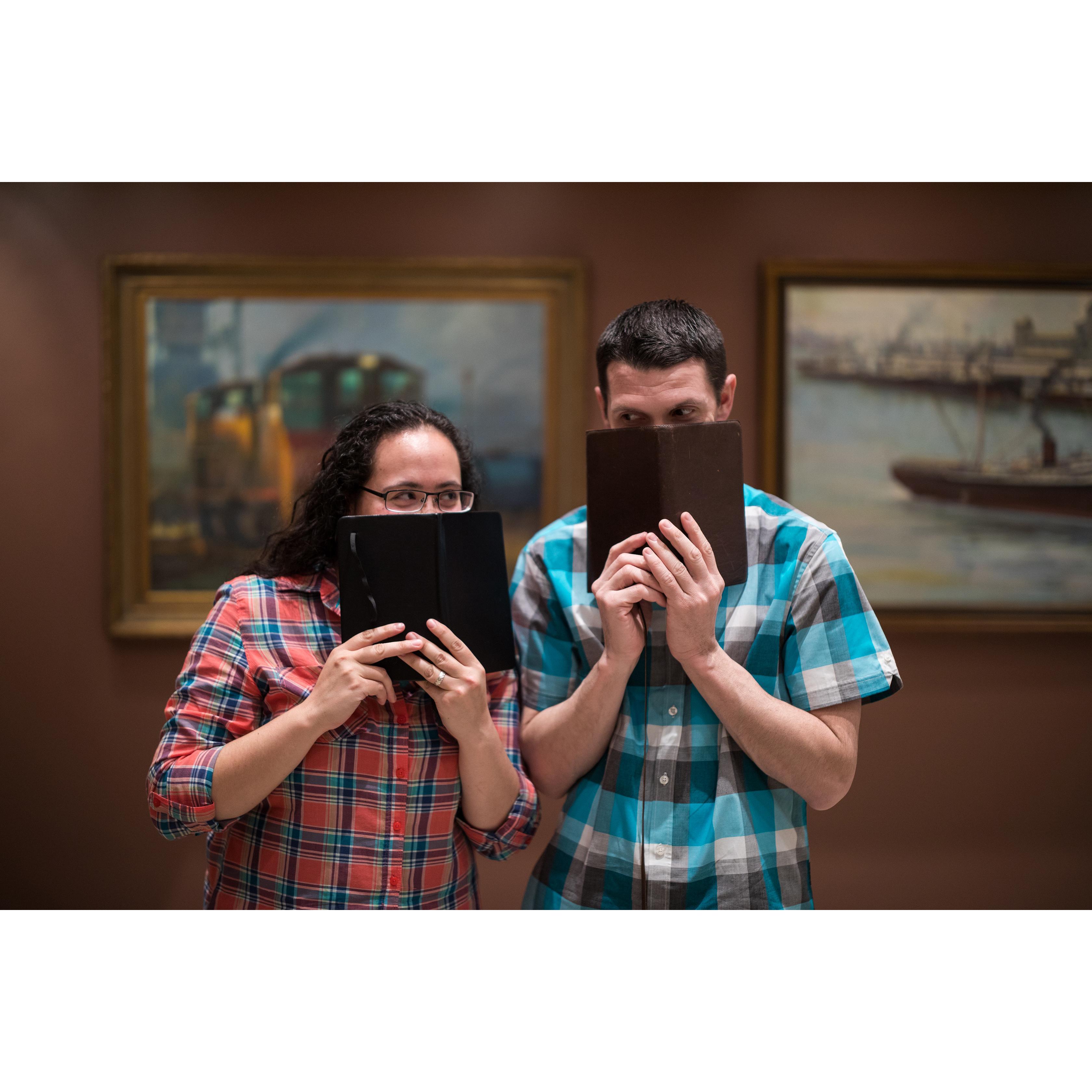 Sketch journals are important. For Ben, he's a graphic designer who sketches ideas before creating them in Adobe programs. For Angela, words and images are free to move without the limits of lines.