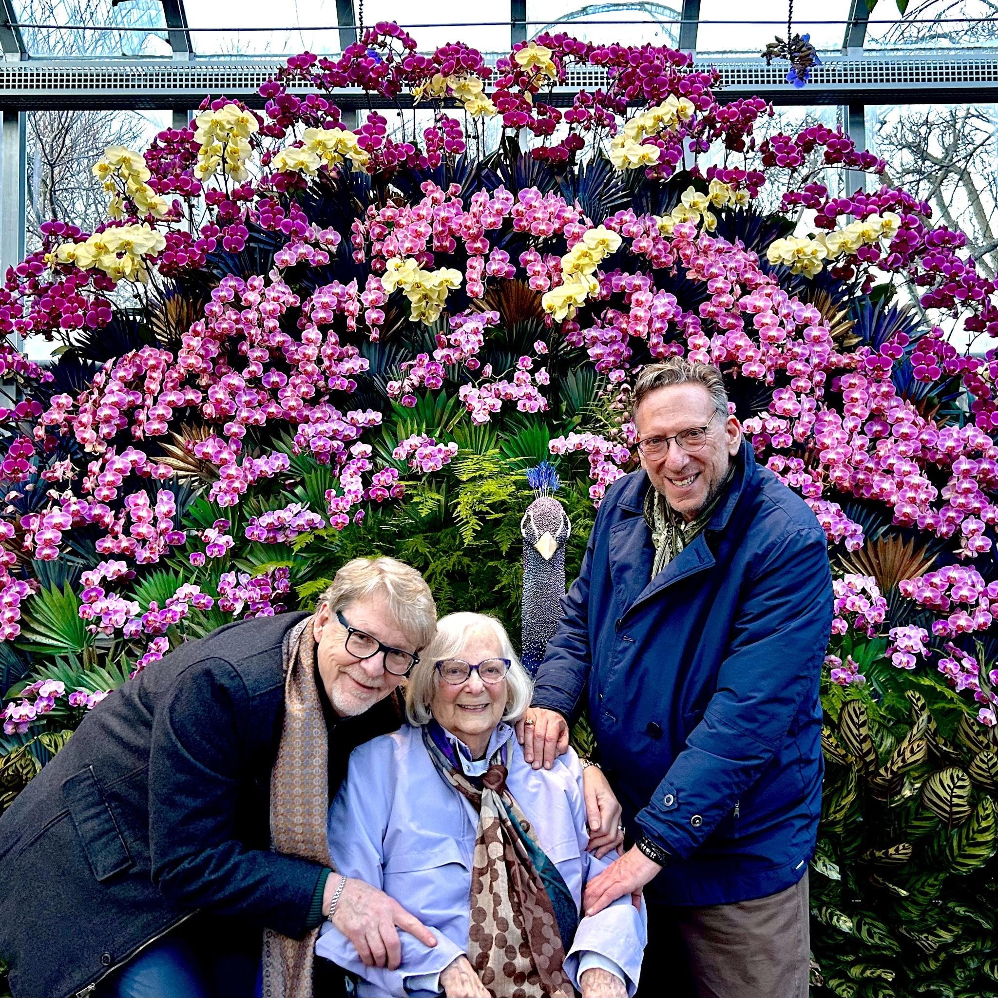Orchid Show with Mom at Chicago Botanical Gardens