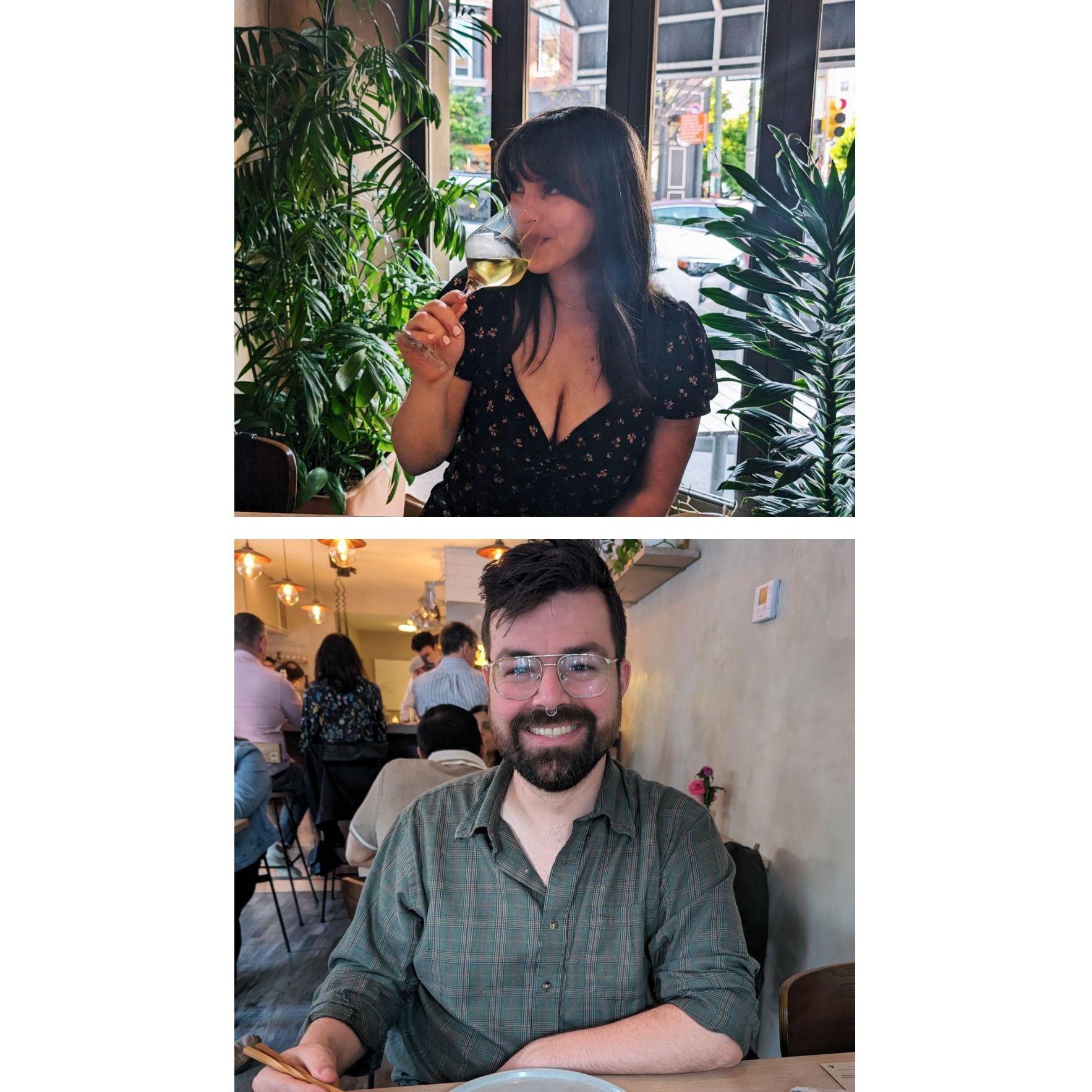 The couple celebrated their 10 year anniversary in April 2024 with a tasty dinner at River Twice in Philadelphia. They both knew it wouldn't be much longer until they got engaged.