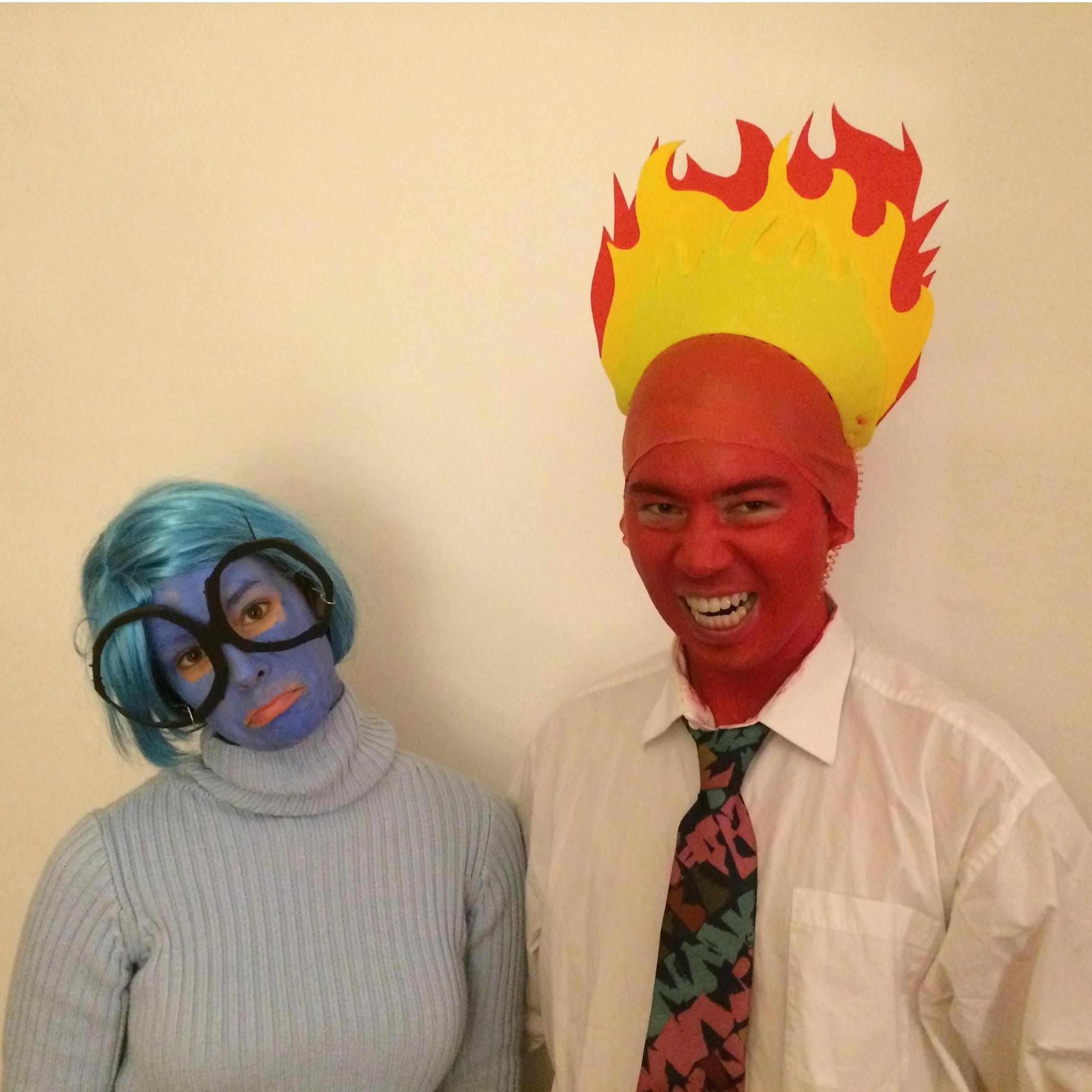 October 2016: Sadness & Anger from Inside Out...The best Halloween costume we've ever had.