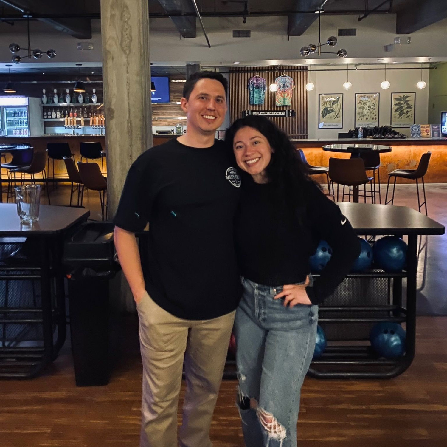 Bowling time for Priscilla's birthday.