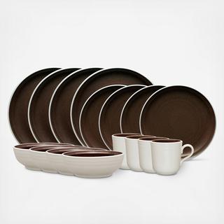 Colorvara 16-Piece Dinnerware Set, Service for 4, Service for 4