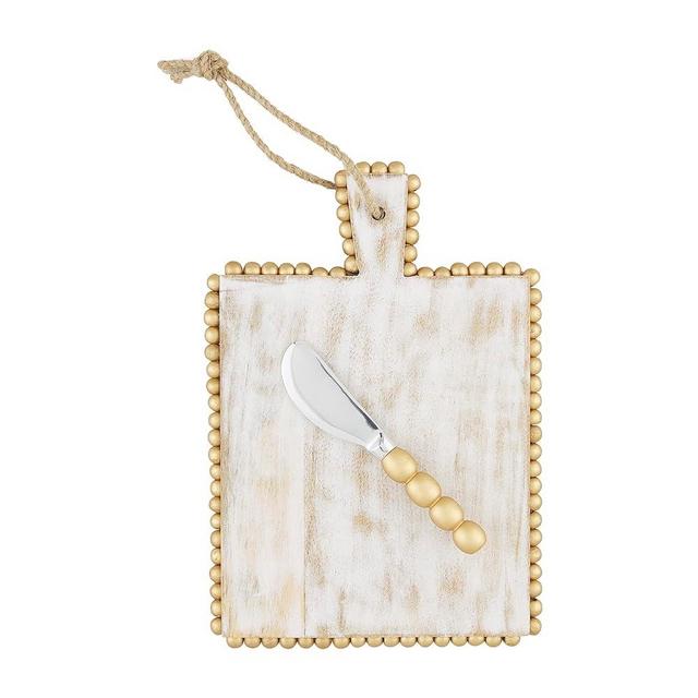Mud Pie Gold Set, board 9 1/2" x 7 1/2" | spreader 5 1/2", Rectangle
