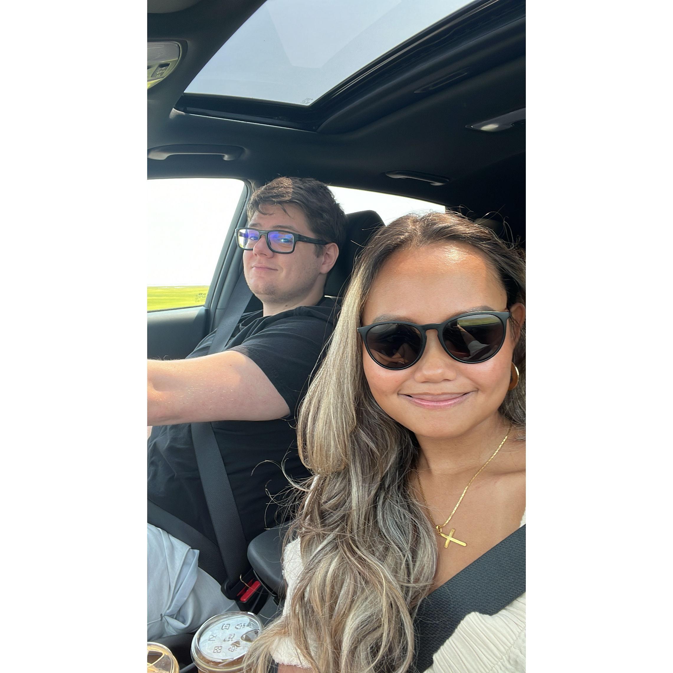 Our second Summer together, Chincoteague Island vacation.