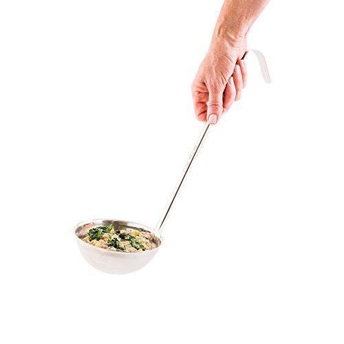 Stainless Steel Serving Ladle, Serving Spoon - Heavy Duty, Commercial Grade - 16 oz - Met Lux - 1ct Box - Restaurantware