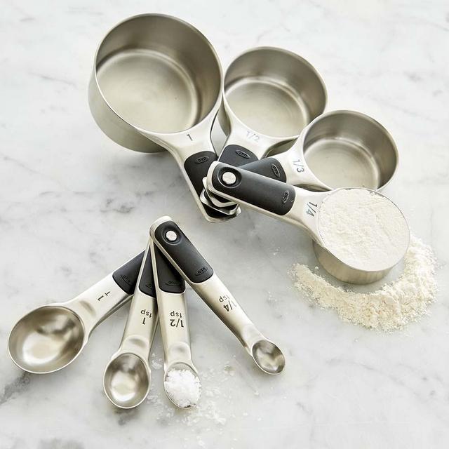 OXO Stainless-Steel Measuring Cups & Spoons Set