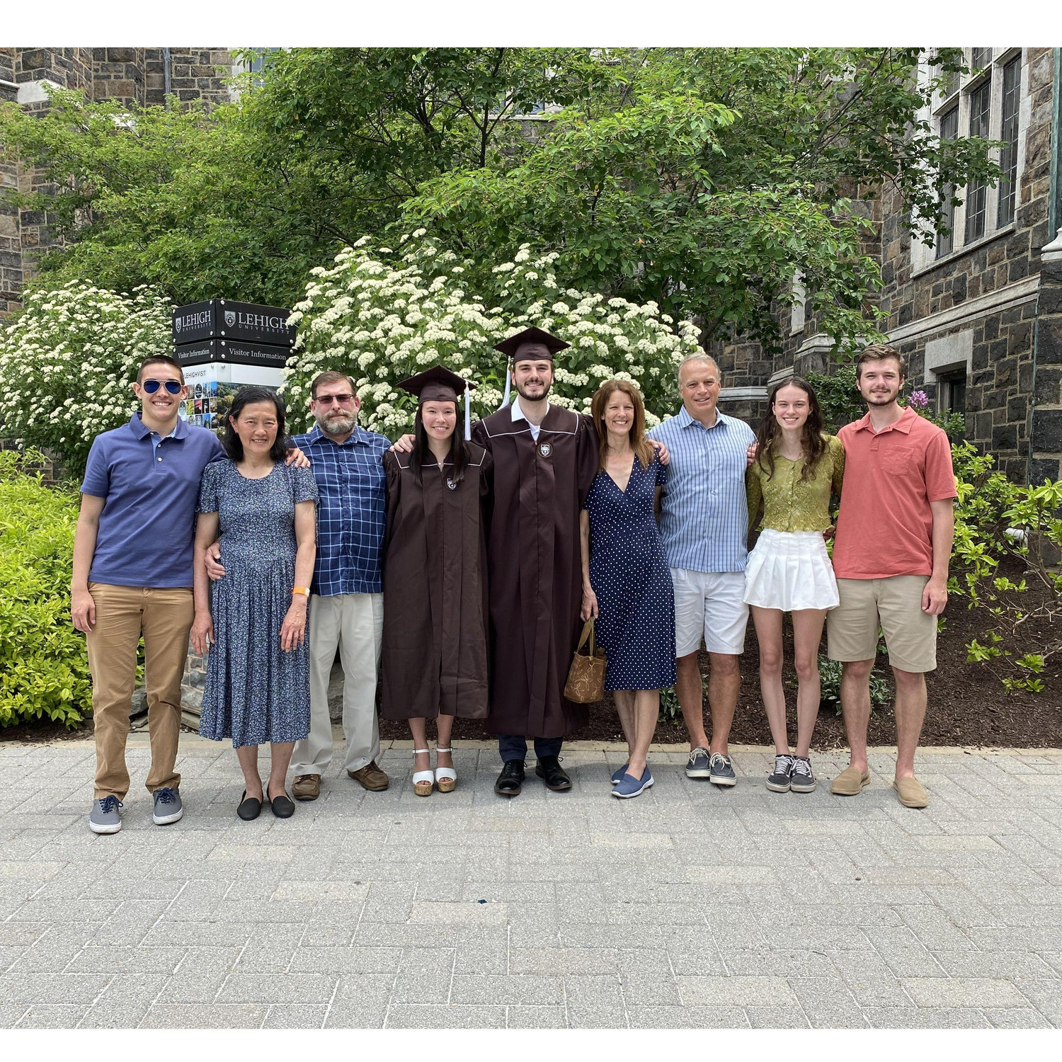 Delayed graduated in 2021- the Vasolls and the Hunters in one photo!