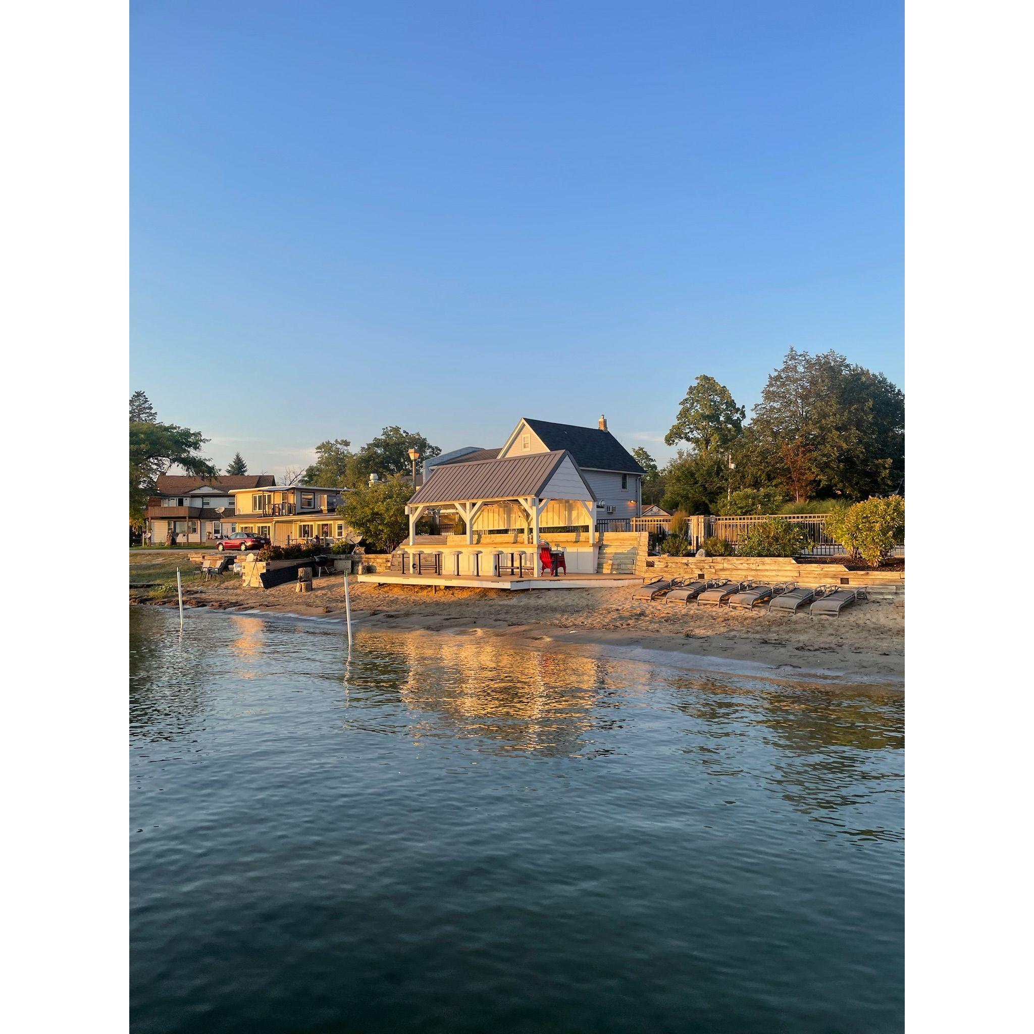 The Tiki Bar at Edgewater Beach!
