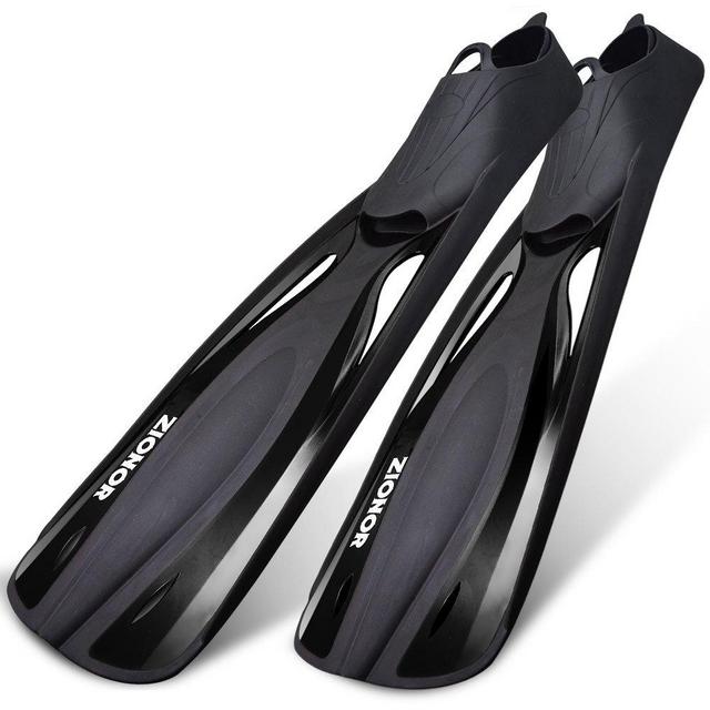 ZIONOR F2 Full Foot Diving Fins Long Blade for Snorkeling and Scuba Diving