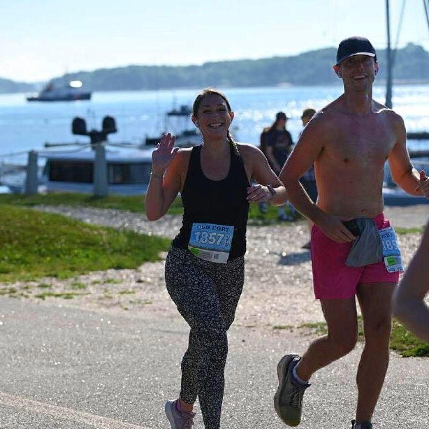 Our first half marathon together
