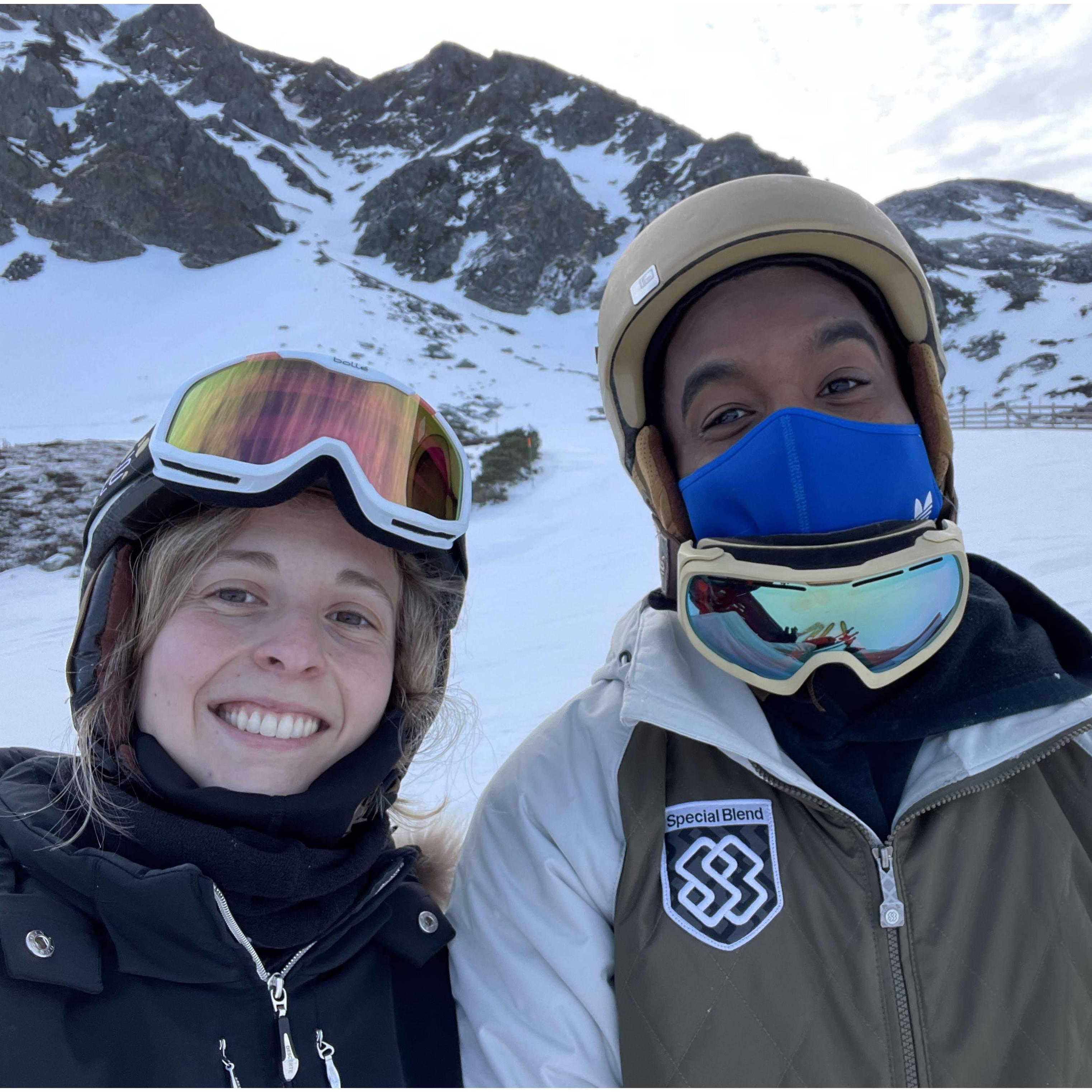 Skiing turned out harder than D thought